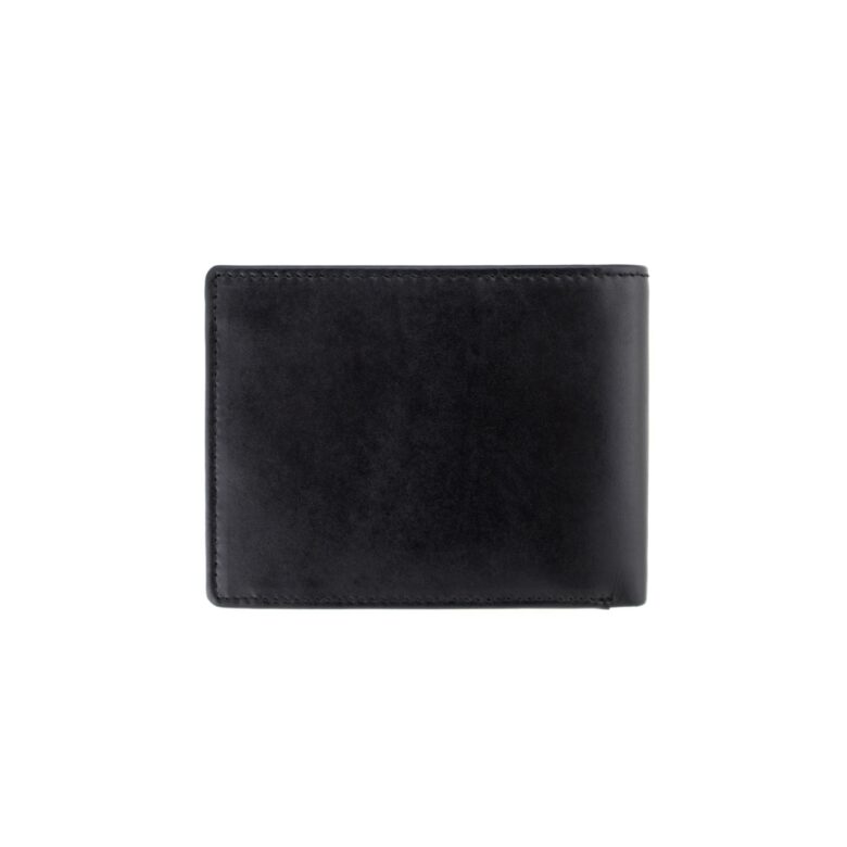 black smooth premium leather wallet