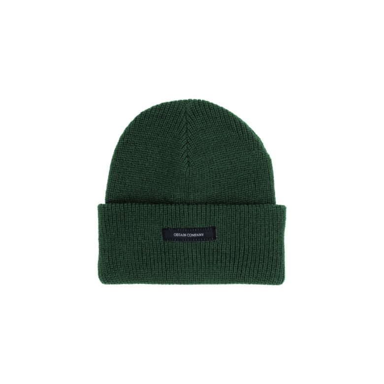 SOLID BEANIE DUNKELGRÜN