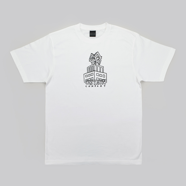 OBTAIN Dortmunder O T-Shirt. Handprinted in Germany. Color: white. 100% cotton.