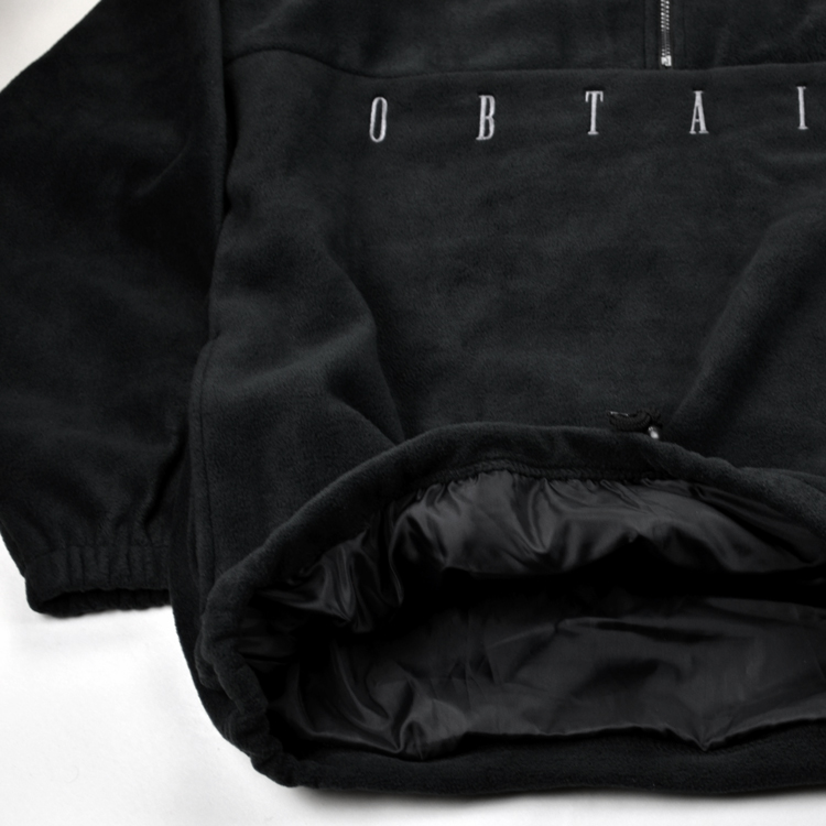 OBTAIN fleece jacket. Color: black.