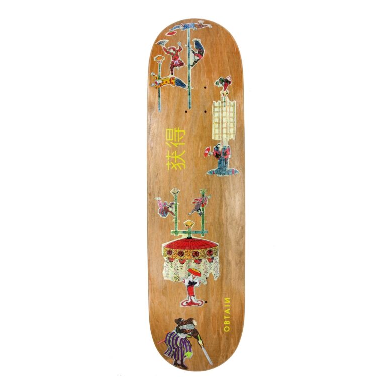 OBTAIN Acrobats Skateboard Decks. Color brown. Made in Europe.