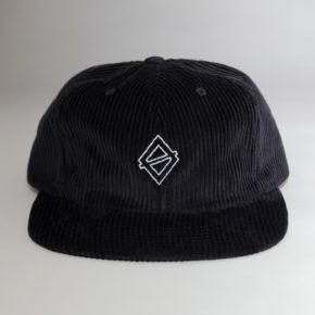 OBTAIN perfect 6 panel cap wide cord black