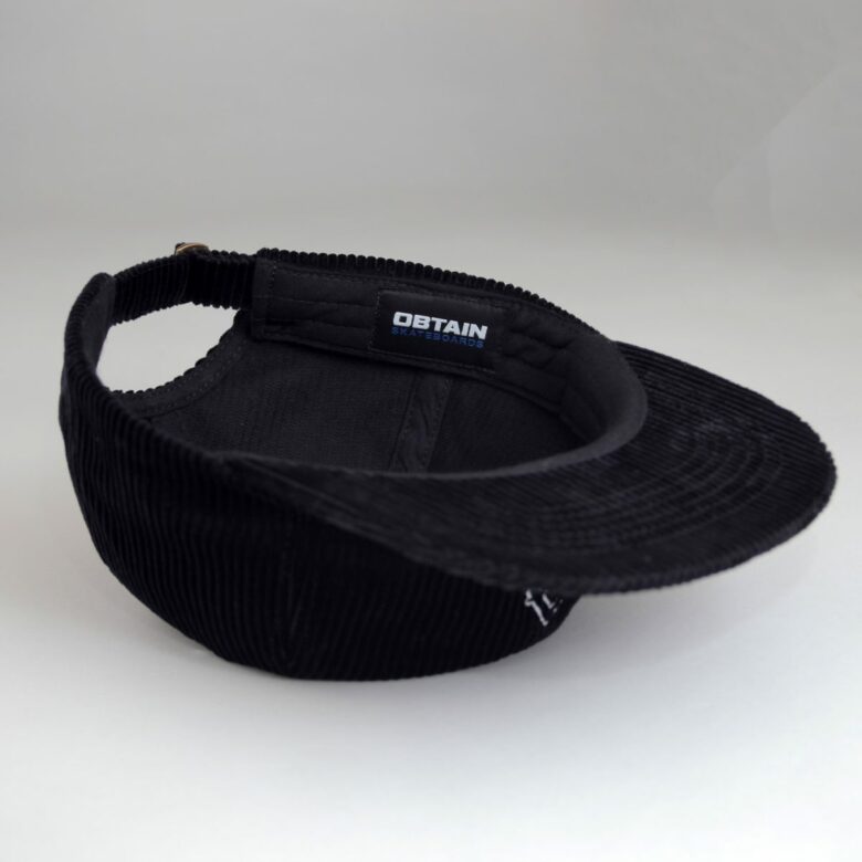 OBTAIN perfect 6 panel cap wide cord black