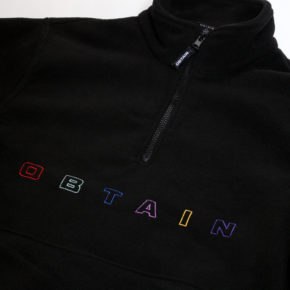 obtain quarter zip fleece black