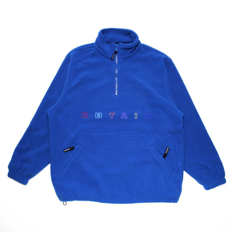 1/4 ZIP MULTI FLEECE BLUE · OBTAIN Skate Company