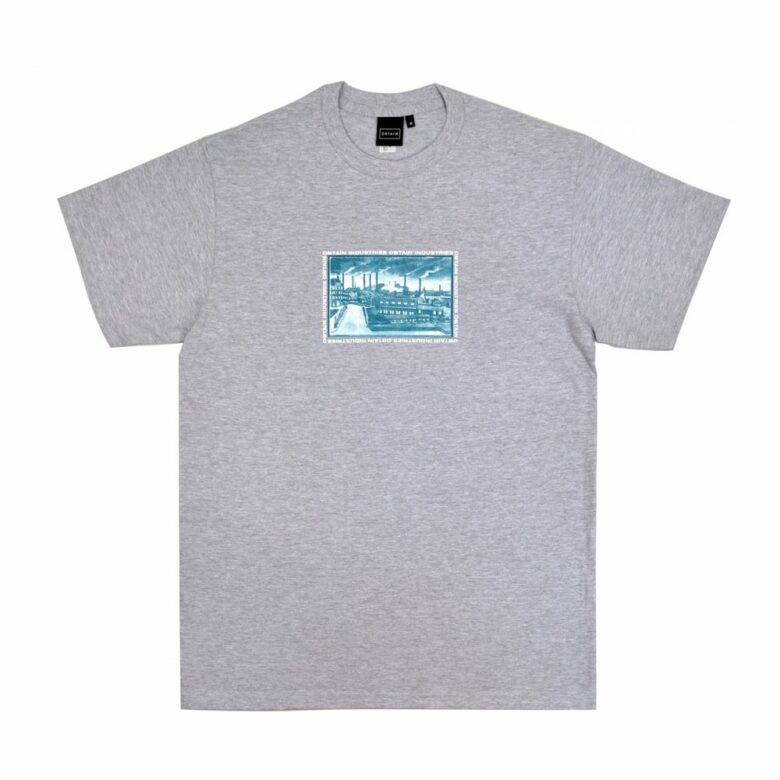 OBTAIN Union T-Shirt. Color: grey. Handprinted in Germany.