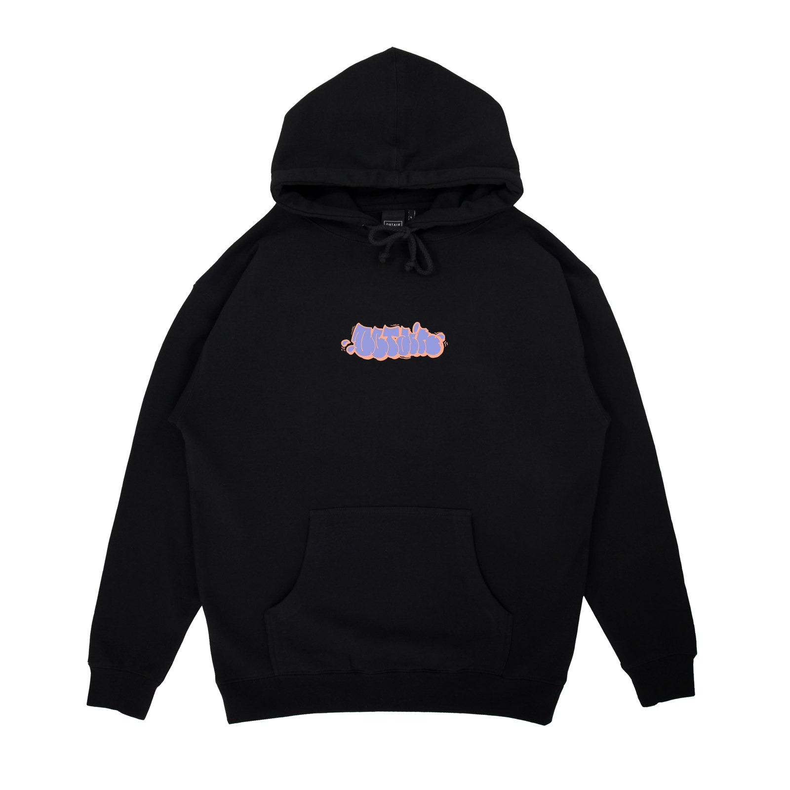 THROW-UP HOODIE BLACK · OBTAIN Skate Company